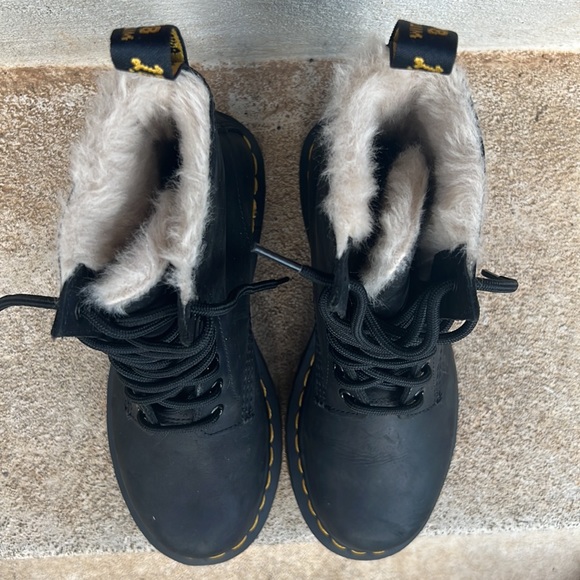 Dr. Martens 1460 Serena Faux Fur-Lined Boots - Picture 4 of 15